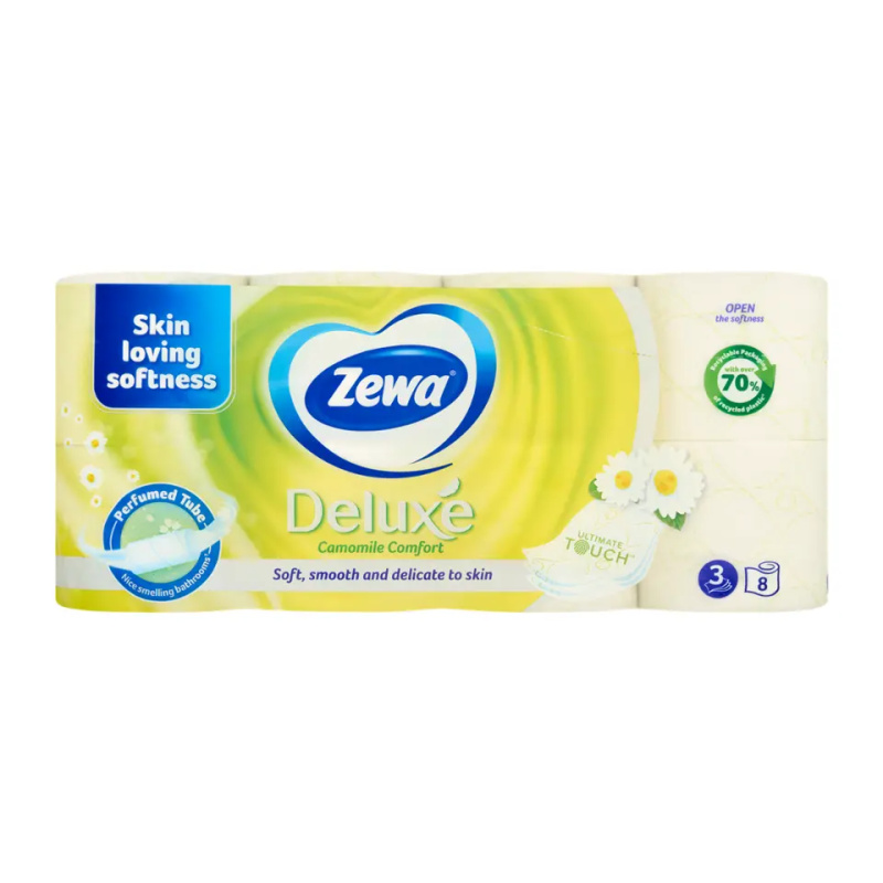 Zewa Deluxe Camomile Comfort Toaletní papír 3vrstvý 8 ks