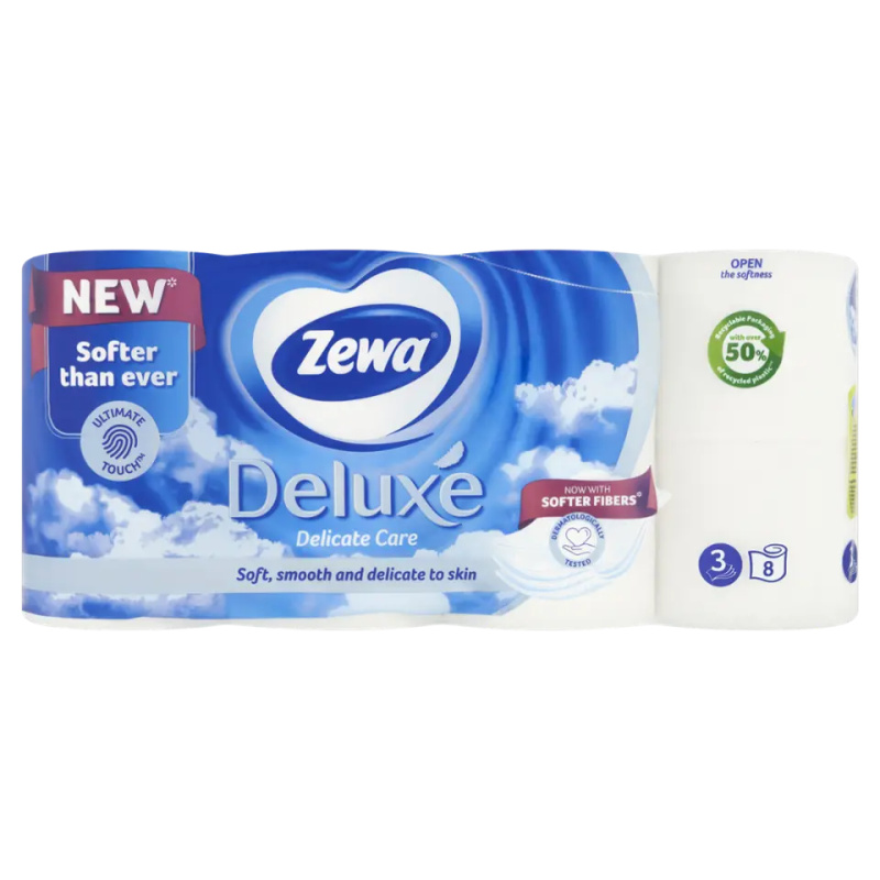 Zewa Deluxe Delicate Care Toaletní papír 3vrstvý 8 ks