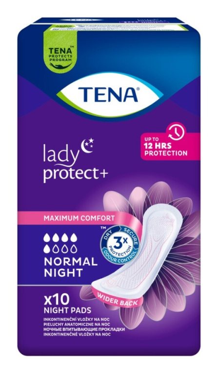 TENA Lady normal night inkontineční vložky 10 kusů 760765