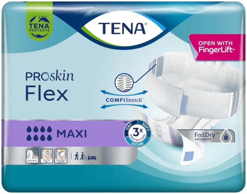 TENA Flex Maxi Medium ink.kalh.s pásem 22ks 725222