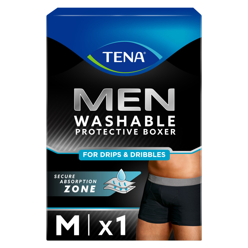 Tena Men Washable Underwear M inkontinenční boxerky 1 ks černé