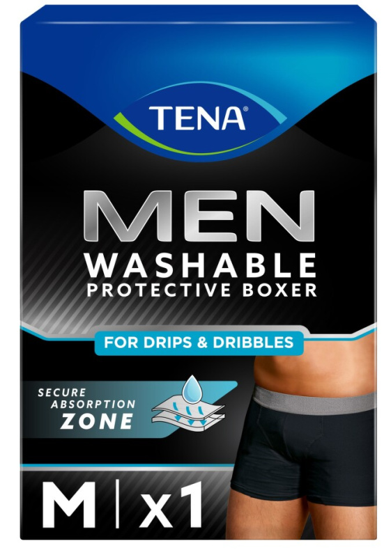 Tena Men Washable Underwear M inkontinenční boxerky 1 ks černé