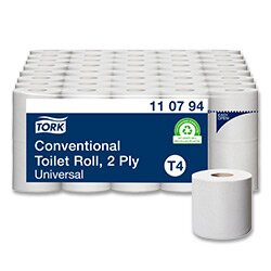 Tork Universal - toaletní papír - 2vrstvý, 250 útržků, 10 ks