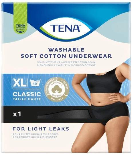 TENA Washabl.Soft Cott.Under.XL čer.ink.kalh.84684