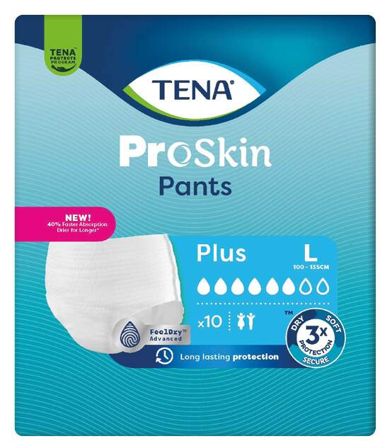 Tena Pants ProSkin Plus L inkontinenční kalhotky 10 ks