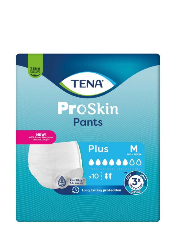 TENA Proskin pants plus inkontinenční kalhotky M 10 kusů