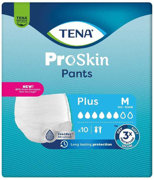 TENA Proskin pants plus inkontinenční kalhotky M 10 kusů