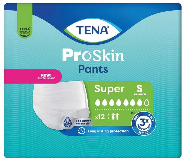 Tena Pants ProSkin Super S inkontinenční kalhotky 12 ks