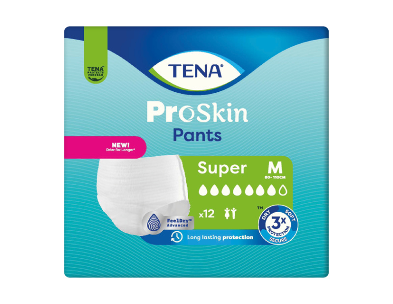 Tena Pants ProSkin Super M inkontinenční kalhotky 12 ks