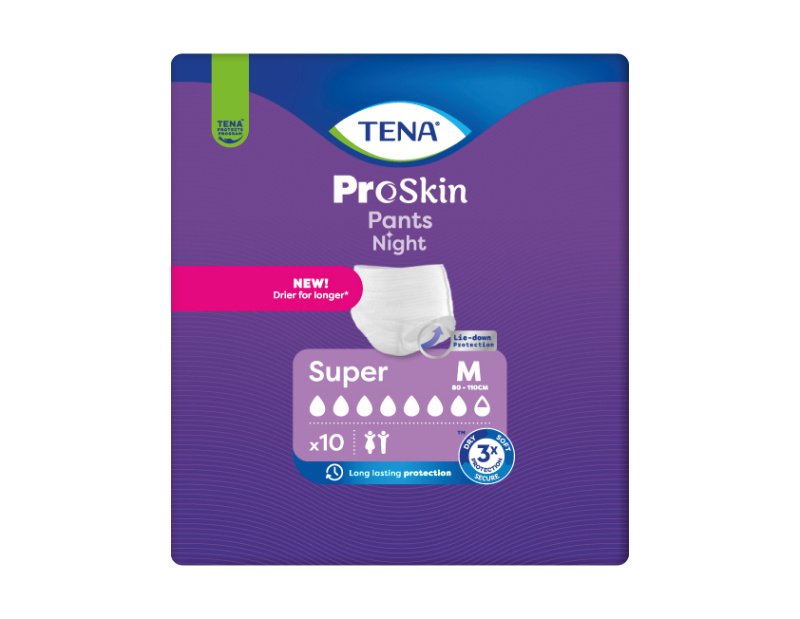 Tena Pants ProSkin Night Super M inkontinenční kalhotky 10 ks