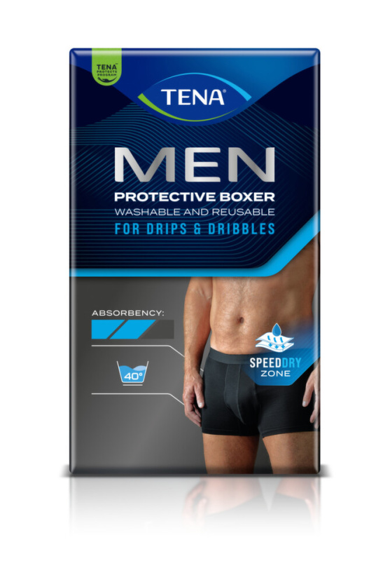 TENA Men Protective washable černé inkontinenční boxerky M 1 kus