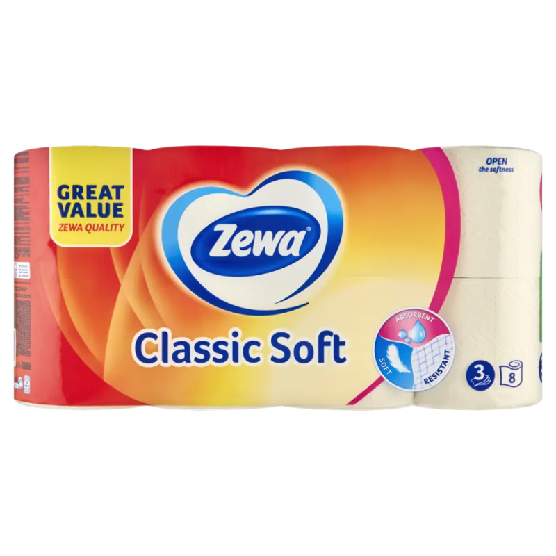 Zewa Toaletní papír 3 vrstvý Classic Soft  115,2 m