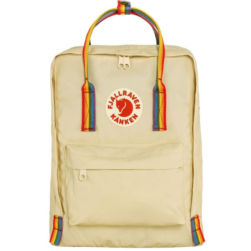 batoh Fjallraven Kanken Rainbow - světlý dub/patt NEPLATÍ