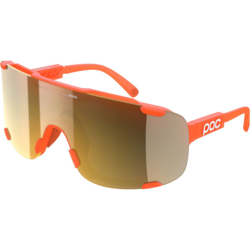 POC Devour Mid, sluneční brýle, fluorescent orange translucent