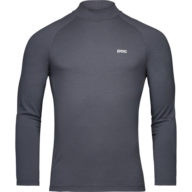 POC Layer Merino Mock Neck Jersey, termo triko, muži, tmavě šedá