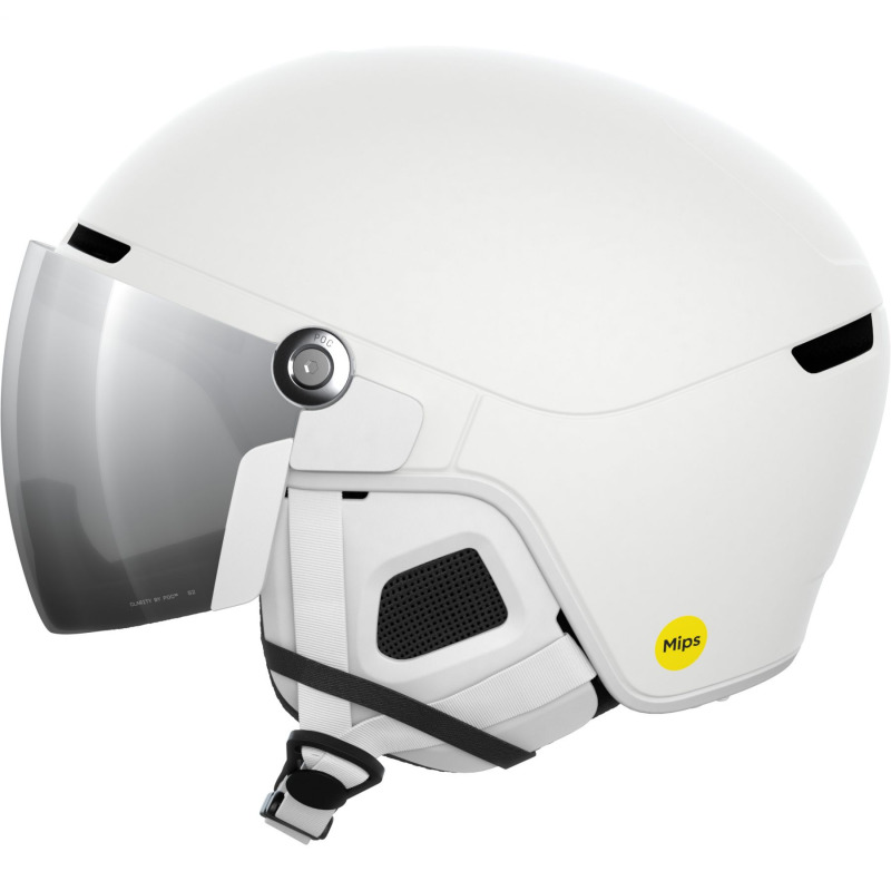 POC Obex Visor, lyžařská helma s hledím, hydrogen white