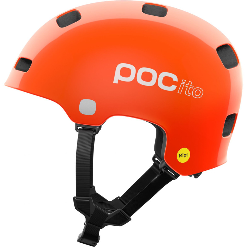 POCito Crane MIPS, cyklistická helma, junior, fluorescent orange