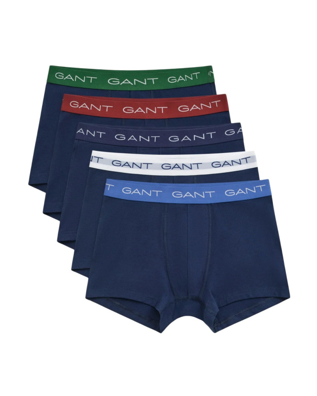 5PACK pánské boxerky Gant modré (902535003-410) XXL, trenky / trenýrky