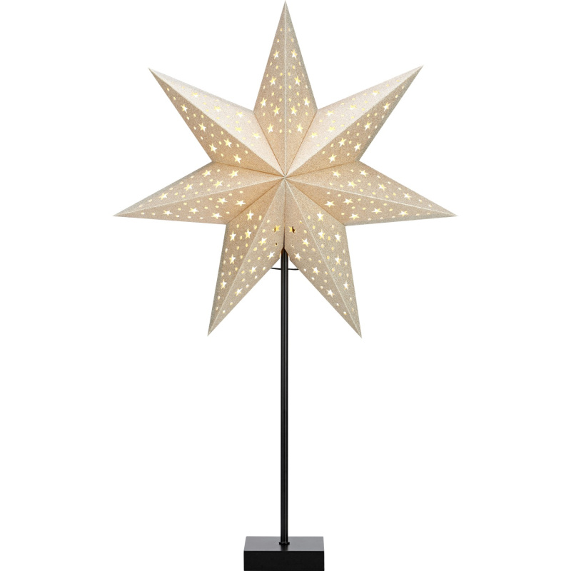 Markslöjd Stojací hvězda SOLVALLA zlatá E14, max. 25 W, 230 V, 45 x 69 x 21 cm