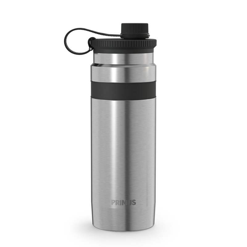 Láhev PRIMUS Mika Wide 0,75L Insulated Drink Cap Stainless Steel - šedá Velikost: 0,75L