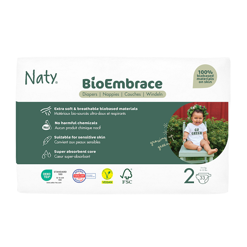 ECO BY NATY Bioembrace mini plenky 3-6 kg 33 kusů