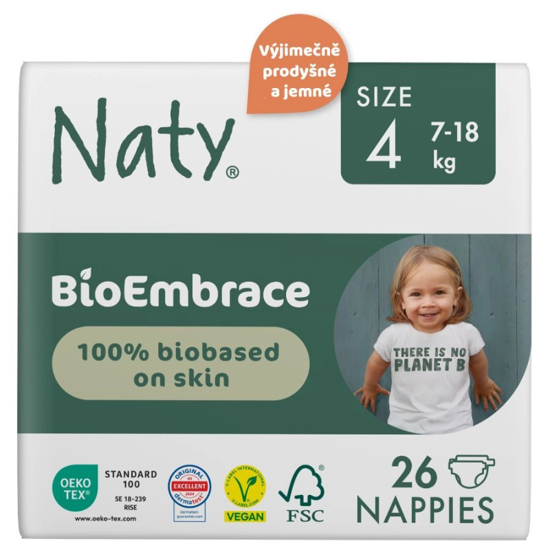 ECO BY NATY Bioembrace maxi plenky 7-18 kg 26 kusů