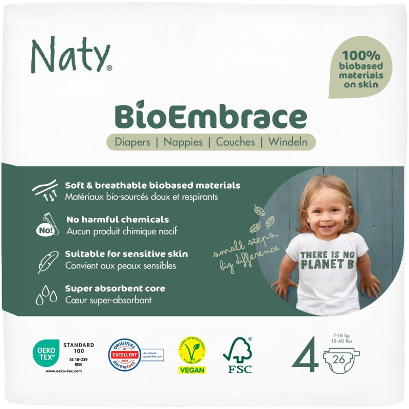 ECO BY NATY Bioembrace maxi plenky 7-18 kg 26 kusů