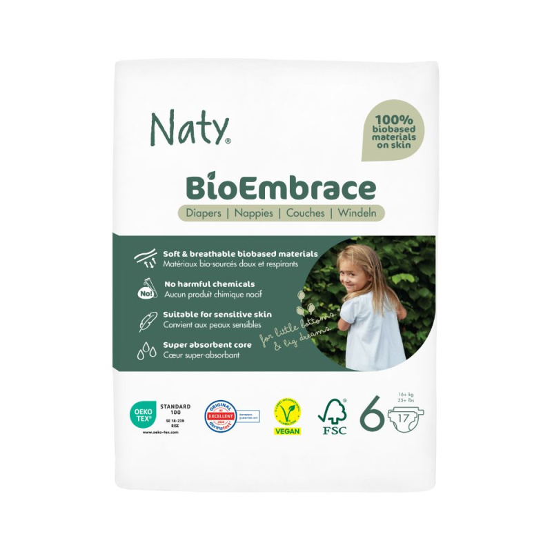 ECO BY NATY Bioembrace XL plenky 16+ kg 17 kusů
