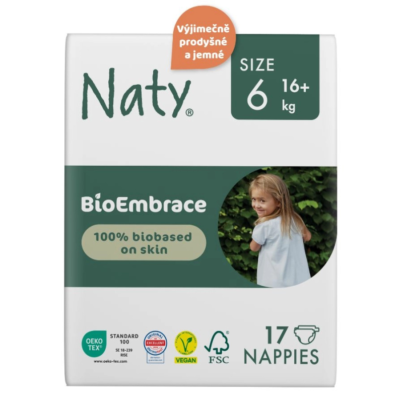 ECO BY NATY Bioembrace XL plenky 16+ kg 17 kusů