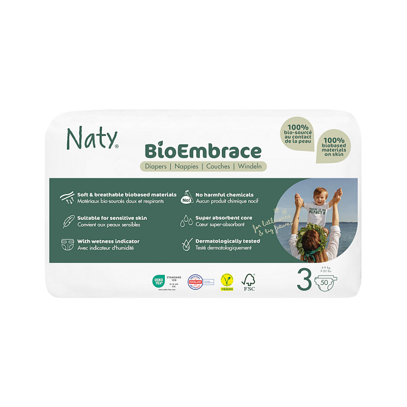ECO BY NATY Bioembrace midi plenky economy pack 4 - 9 kg 50 kusů