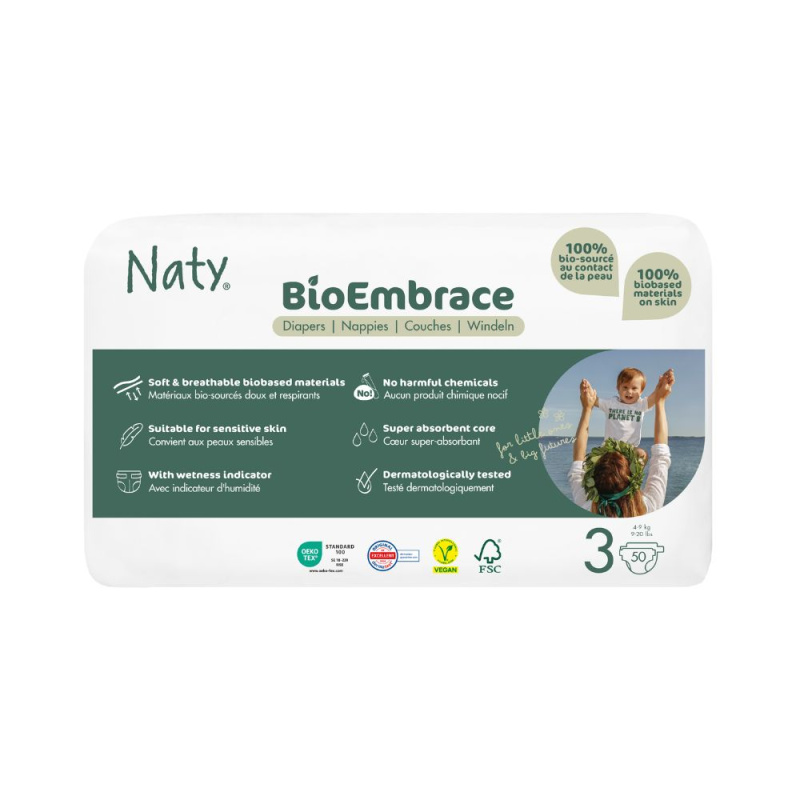ECO BY NATY Bioembrace midi plenky economy pack 4 - 9 kg 50 kusů