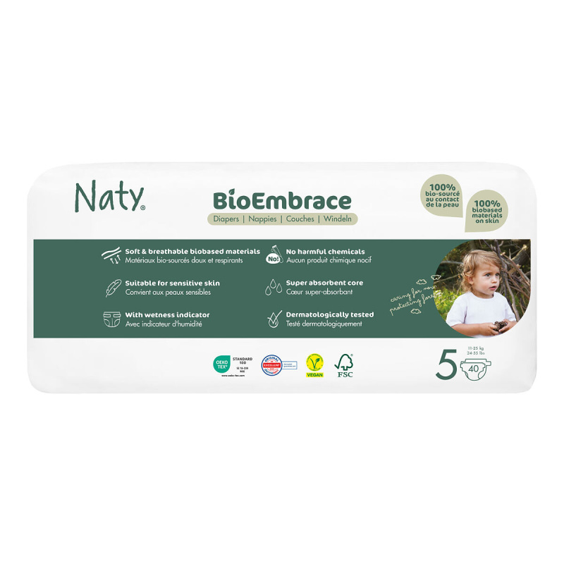ECO BY NATY Bioembrace  junior plenky economy pack 11 - 25 kg 40 kusů