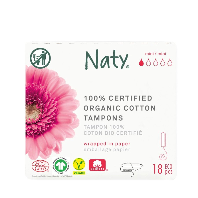 ECO by Naty Dámské tampóny Mini, 18 ks