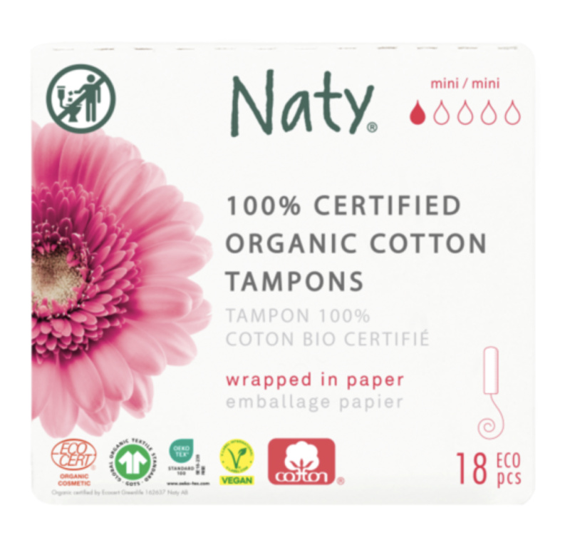 ECO by Naty Dámské tampóny Mini, 18 ks