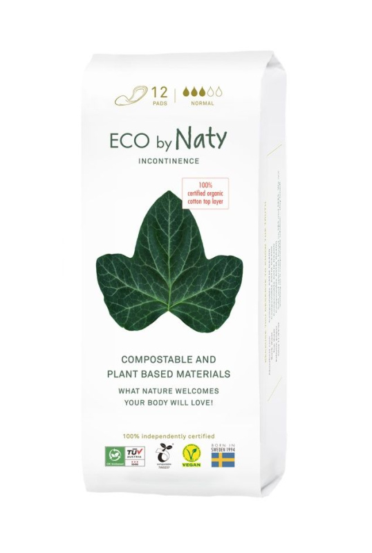 Dámské inkontinenční vložky ECO by Naty - normal (12 ks)