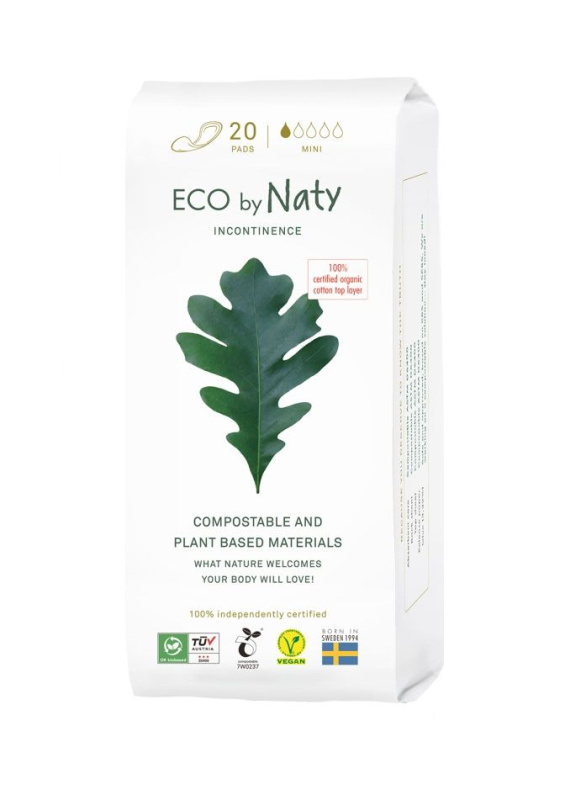 Dámské ECO inkontinenční vložky Naty - mini (20 ks)