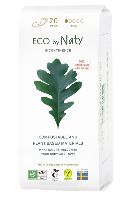 Dámské ECO inkontinenční vložky Naty - mini (20 ks)
