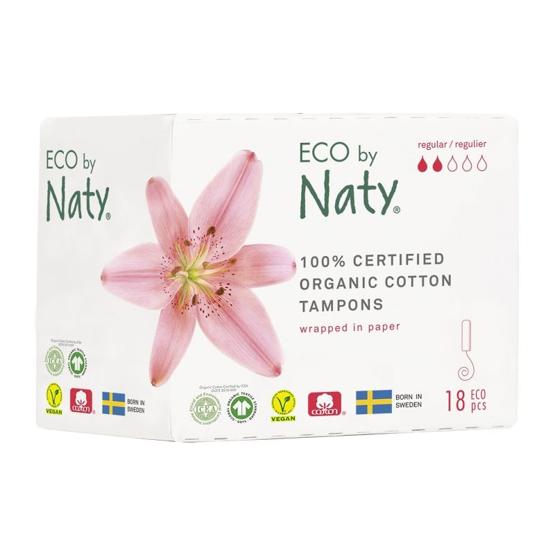 Dámské tampóny ECO by Naty (18 ks) - regular