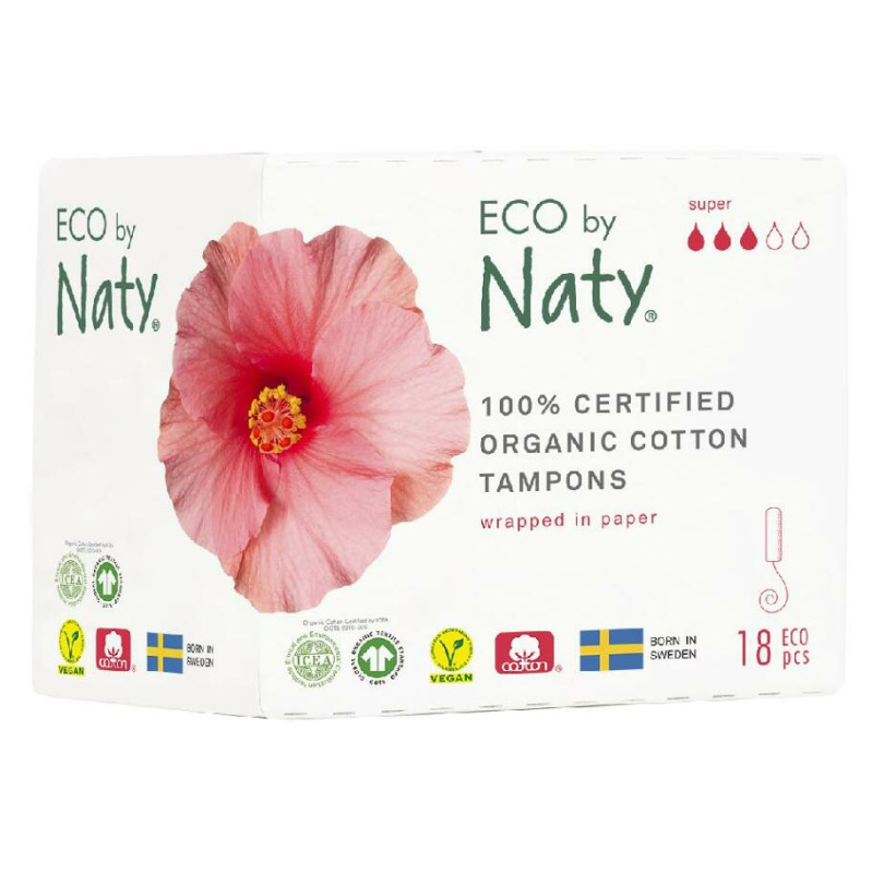 Dámské tampóny ECO by Naty (18 ks) - super