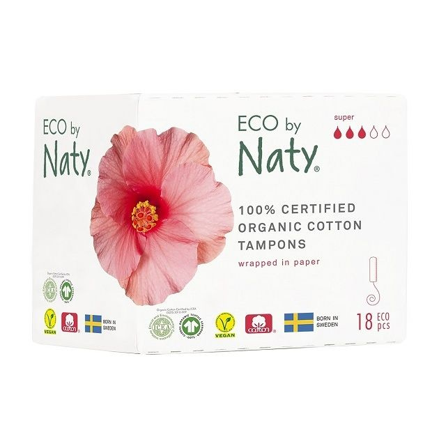 Dámské tampóny ECO by Naty (18 ks) - super