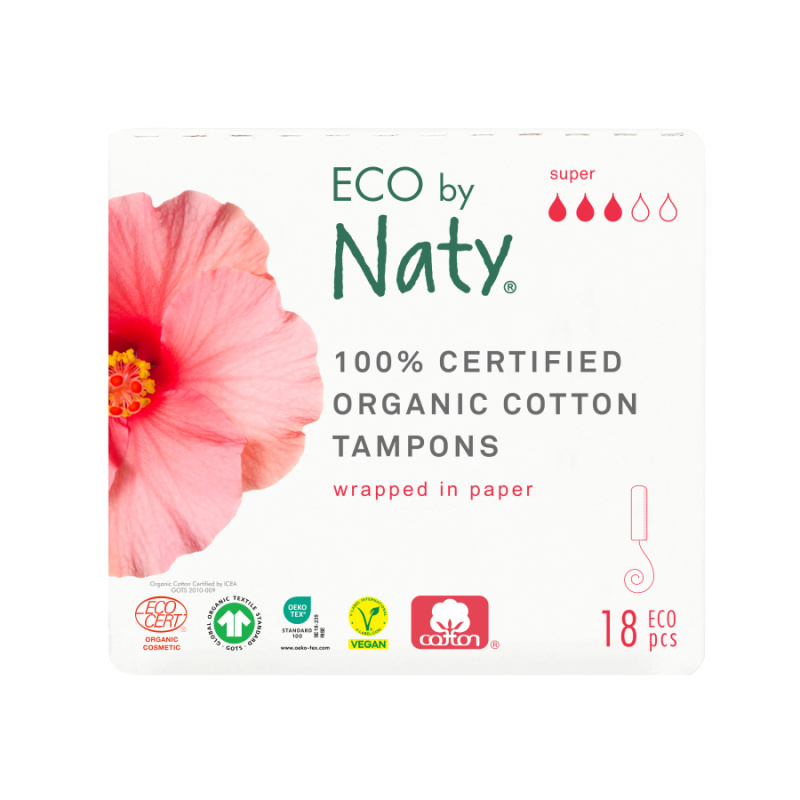 Dámské tampóny ECO by Naty (18 ks) - super