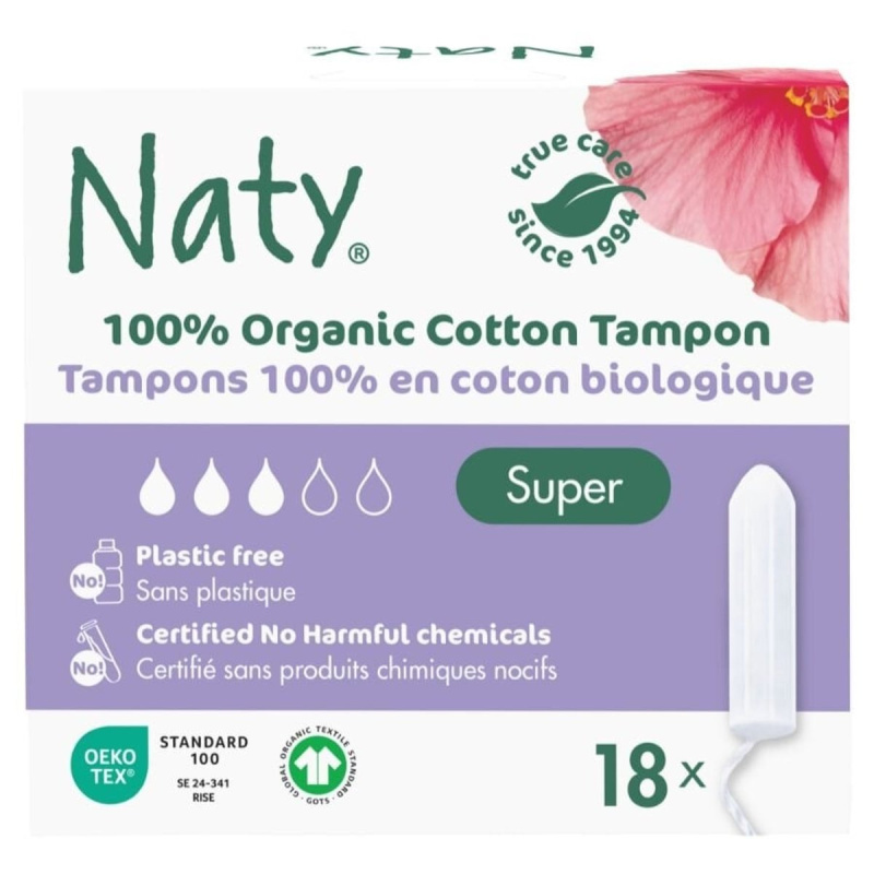 Dámské tampóny ECO by Naty (18 ks) - super