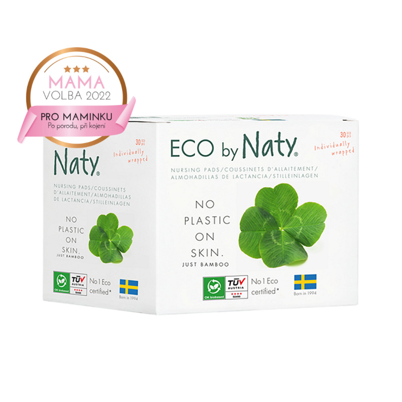 Eco by Naty ECO prsní vložky pro kojící ženy Naty (30 ks)