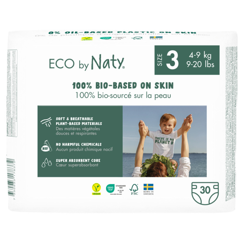 Eco by Naty Plenky Midi 4-9 kg (30 ks)
