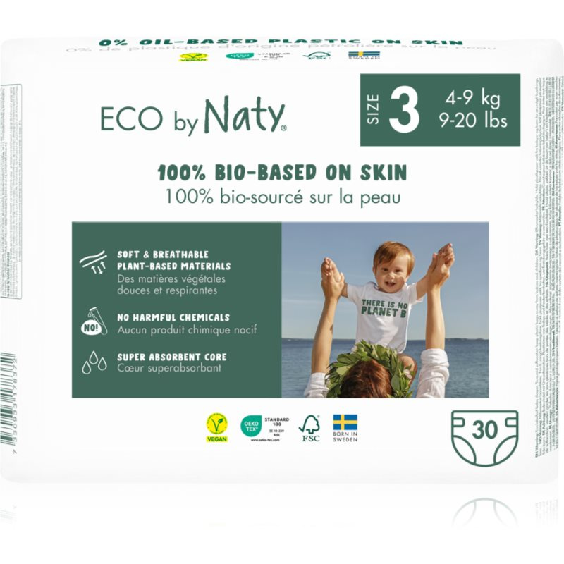 Eco by Naty Plenky Midi 4-9 kg (30 ks)