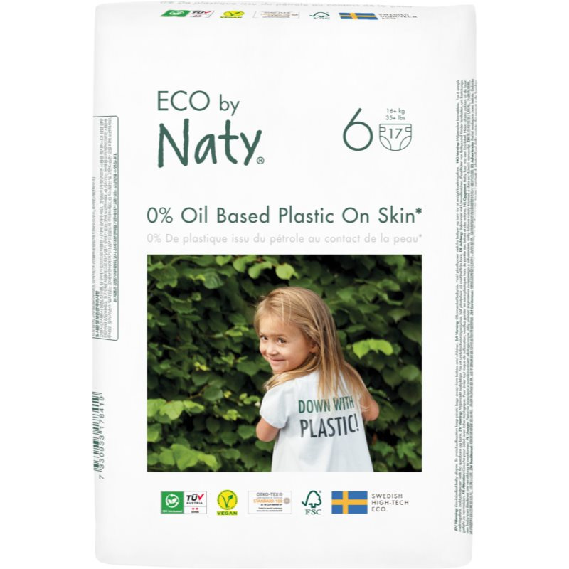Plenky Eco by Naty XL 16+ kg (17ks)