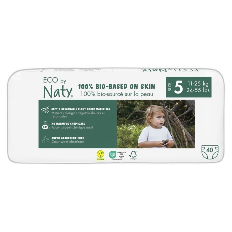 Eco by Naty Plenky Junior 11 - 25 kg - ECONOMY PACK (40 ks)