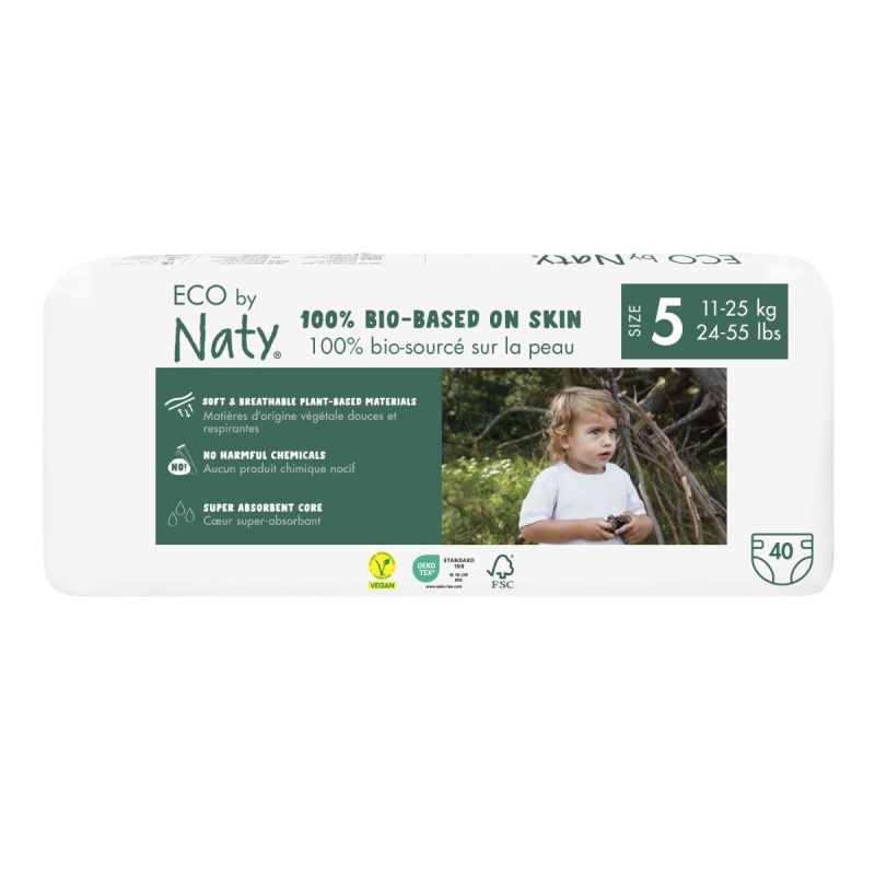 Eco by Naty Plenky Junior 11 - 25 kg - ECONOMY PACK (40 ks)