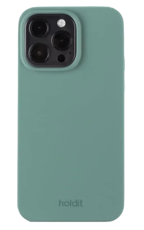 Holdit Silicone kryt pro iPhone 14 Pro Mechově zelená