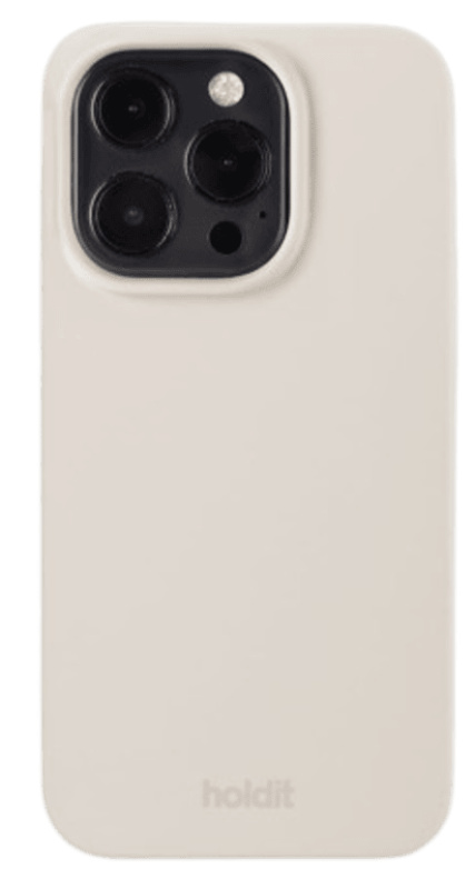 Holdit Silicone kryt pro iPhone 15 Pro Světlá béžová